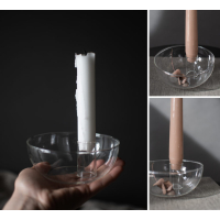 Lidatorp glazen kandelaar